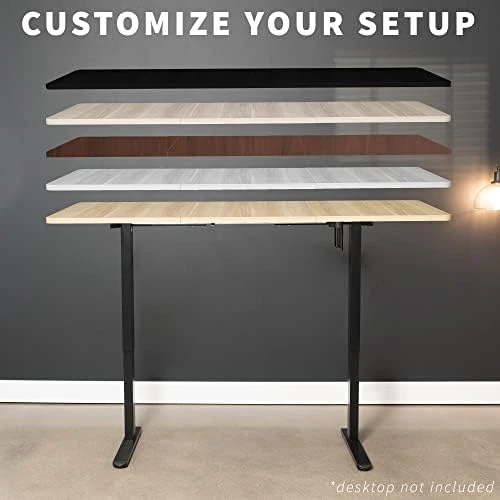 Electric Standing Desk Frame, Rear-Set Legs — Standing Desk, VIVO