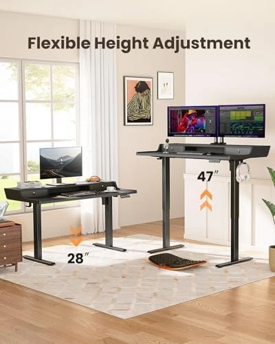 Electric Standing Desk with Drawers — Standing Desk, ErGear