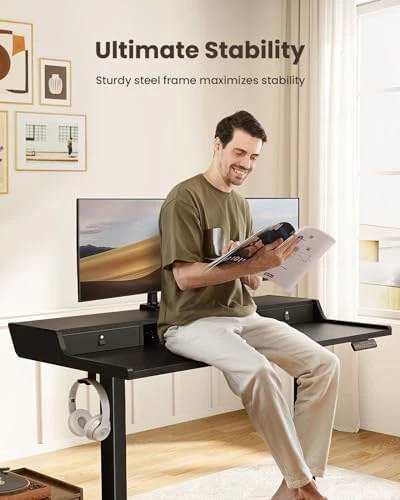 Electric Standing Desk with Drawers — Standing Desk, ErGear