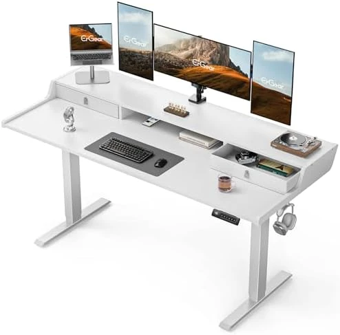 Electric Standing Desk with Drawers — Standing Desk, ErGear