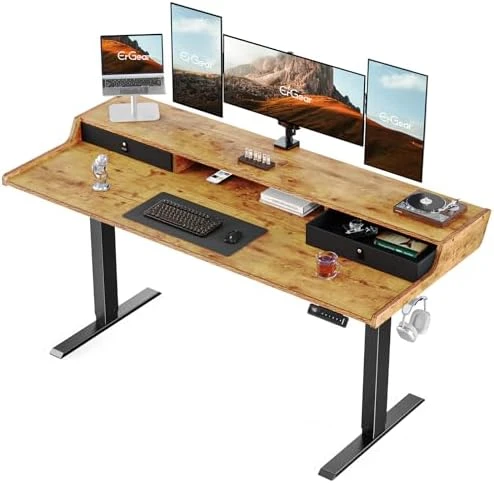 Electric Standing Desk with Drawers — Standing Desk, ErGear