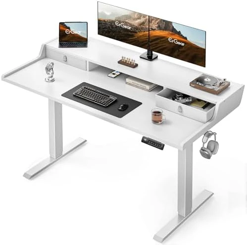 Electric Standing Desk with Drawers — Standing Desk, ErGear