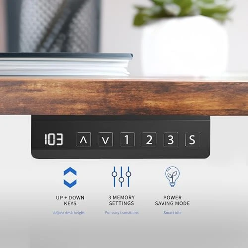 Heavy Duty Dual Motor Electric Sit Stand Desk Frame — Standing Desk, VIVO