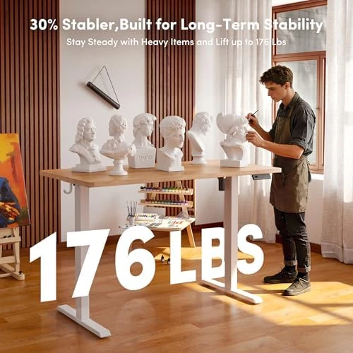 Small One-Piece Standing Desk — Standing Desk, CubiCubi