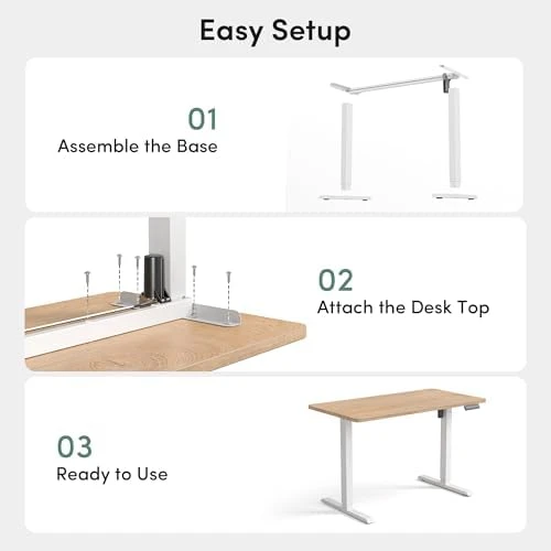 Small One-Piece Standing Desk — Standing Desk, CubiCubi
