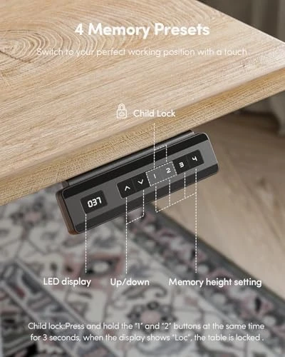Small One-Piece Standing Desk — Standing Desk, CubiCubi