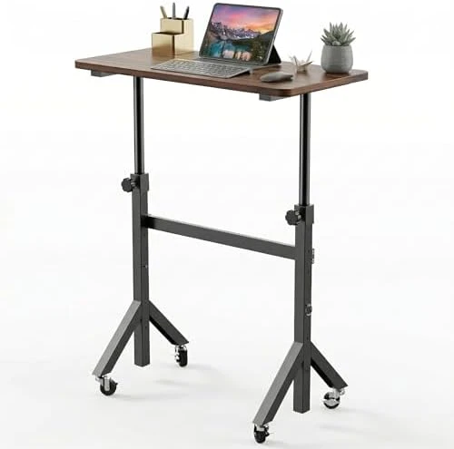 Small Standing Desk with Wheels — Standing Desk, HUANUO