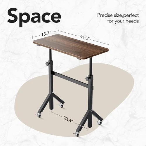 Small Standing Desk with Wheels — Standing Desk, HUANUO