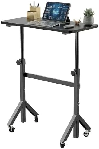 Small Standing Desk with Wheels — Standing Desk, HUANUO