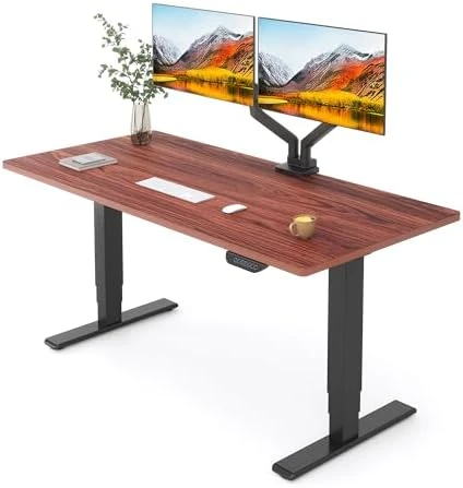 Solid Wood Dual Motor Standing Desk — Standing Desk, FLEXISPOT