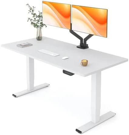 Solid Wood Dual Motor Standing Desk — Standing Desk, FLEXISPOT
