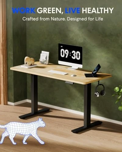 Solid Wood Standing Desk — Standing Desk, FLEXISPOT