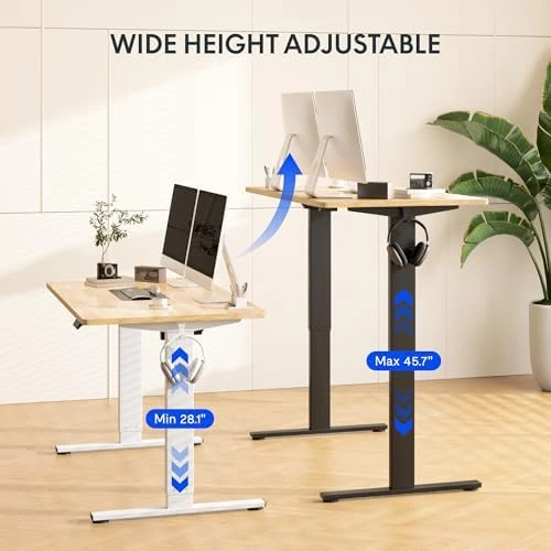 Solid Wood Standing Desk — Standing Desk, FLEXISPOT