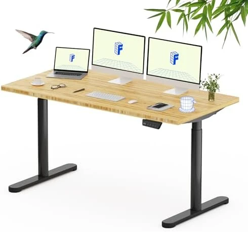 Solid Wood Standing Desk — Standing Desk, FLEXISPOT