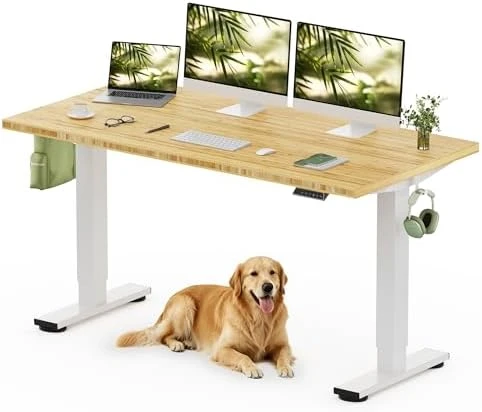 Solid Wood Standing Desk — Standing Desk, FLEXISPOT