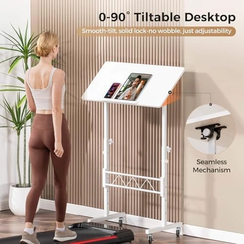 Standing Desk Adjustable Height & Tiltable Tabletop — Standing Desk, COMHOMA