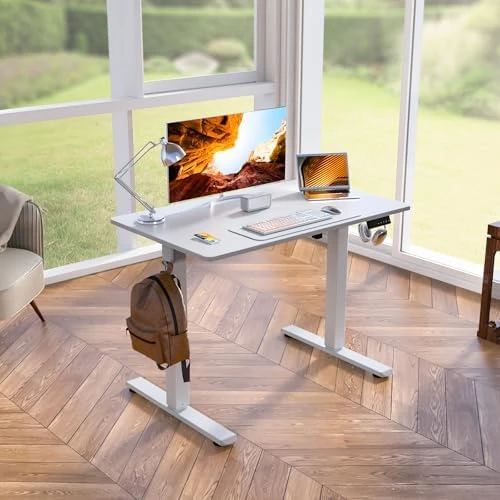 Standing Desk Height Adjustable Small Electric Sit Stand Desk — Standing Desk, Kingant