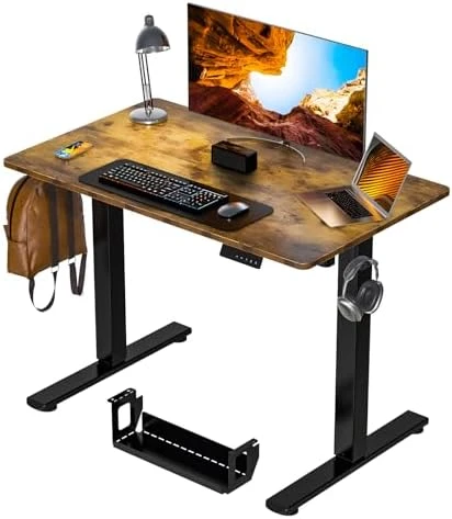 Standing Desk Height Adjustable Small Electric Sit Stand Desk — Standing Desk, Kingant