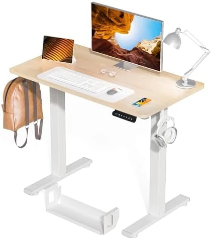 Standing Desk Height Adjustable Small Electric Sit Stand Desk — Standing Desk, Kingant
