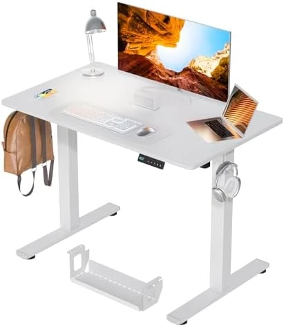 Standing Desk Height Adjustable Small Electric Sit Stand Desk — Standing Desk, Kingant