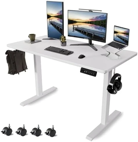Whole Piece Standing Desk with Wheels Adjustable Height — Standing Desk, iWkstation
