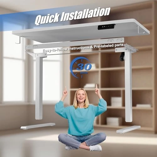 Whole Piece Standing Desk with Wheels Adjustable Height — Standing Desk, iWkstation