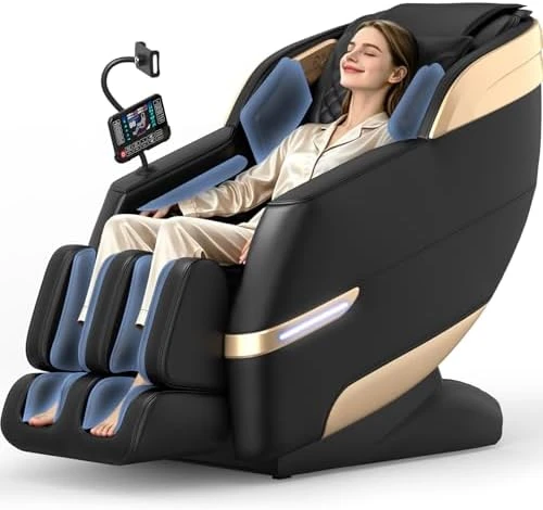 4D Massage Chair Full Body, Zero Gravity SL-Track Shiatsu Massage Recliner with Body Scan, AI Control, Heating, Airbags,... — Massage Chairs, YONISEE