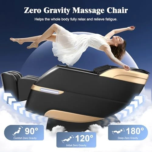 4D Massage Chair Full Body, Zero Gravity SL-Track Shiatsu Massage Recliner with Body Scan, AI Control, Heating, Airbags,... — Massage Chairs, YONISEE