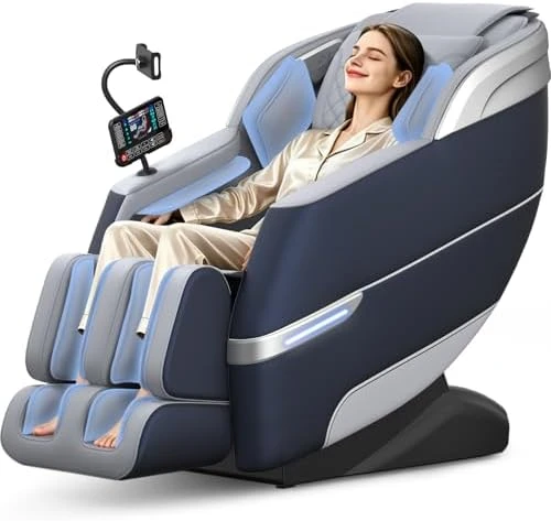 4D Massage Chair Full Body, Zero Gravity SL-Track Shiatsu Massage Recliner with Body Scan, AI Control, Heating, Airbags,... — Massage Chairs, YONISEE