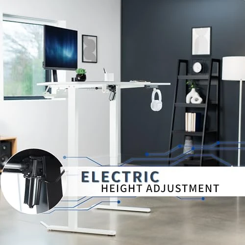 Electric Corner L-Shaped Standing Desk — Standing Desk, VIVO