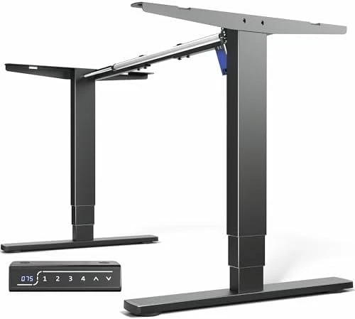 Electric Stand Up Desk Frame with Memory Touch Pad — Standing Desk, VIVO