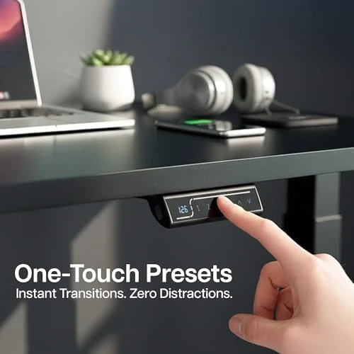 Electric Stand Up Desk Frame with Memory Touch Pad — Standing Desk, VIVO