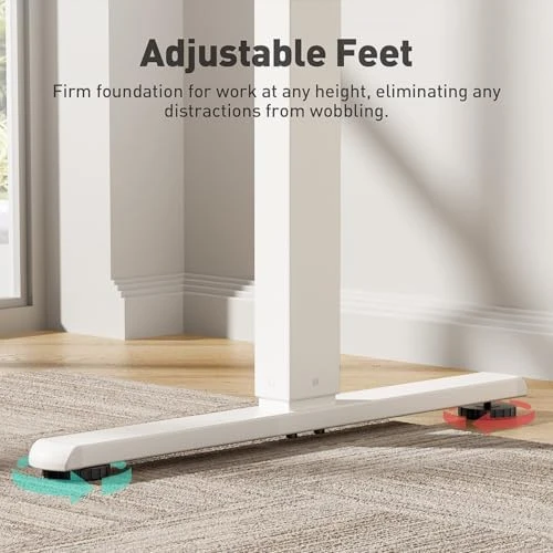 Electric Standing Desk Adjustable Height 48 x 24 Inch — Standing Desk, VVENACE