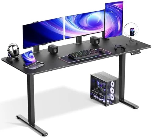 Electric Standing Desk Adjustable Height 48 x 24 Inch — Standing Desk, VVENACE