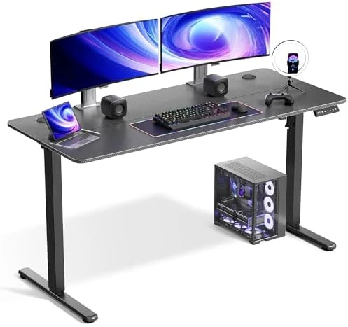 Electric Standing Desk Adjustable Height 48 x 24 Inch — Standing Desk, VVENACE