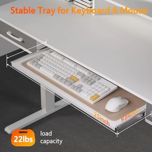 Electric Standing Desk with Keyboard Tray — Standing Desk, WALKINGDESK