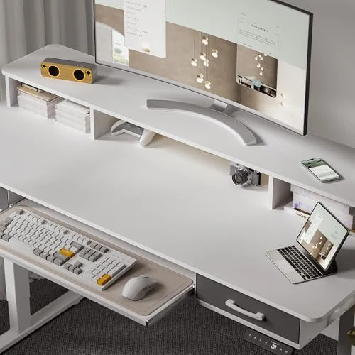 Electric Standing Desk with Keyboard Tray — Standing Desk, WALKINGDESK