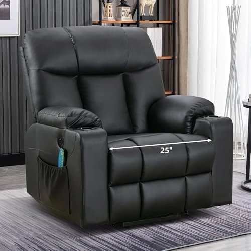Extra Wide Lift Chair with Heat and Massage — Massage Chairs, Bonzy Home