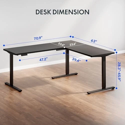 L Shaped Standing Desk — Standing Desk, FLEXISPOT