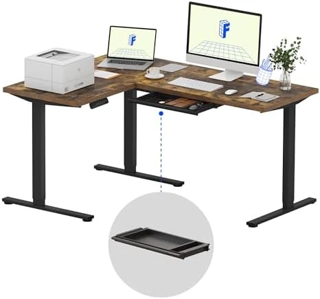 L Shaped Standing Desk — Standing Desk, FLEXISPOT