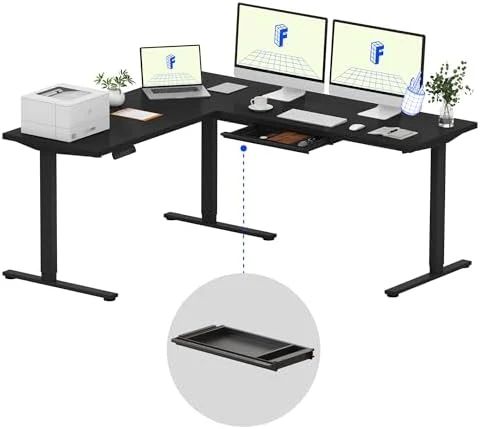 L Shaped Standing Desk — Standing Desk, FLEXISPOT