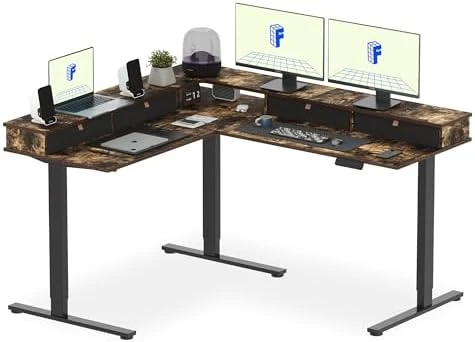 L Shaped Standing Desk — Standing Desk, FLEXISPOT