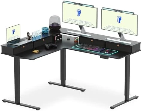 L Shaped Standing Desk — Standing Desk, FLEXISPOT