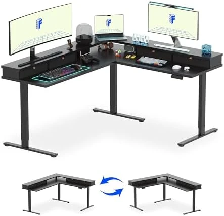 L Shaped Standing Desk — Standing Desk, FLEXISPOT