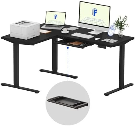 L Shaped Standing Desk — Standing Desk, FLEXISPOT