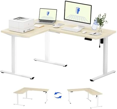 L Shaped Standing Desk — Standing Desk, FLEXISPOT