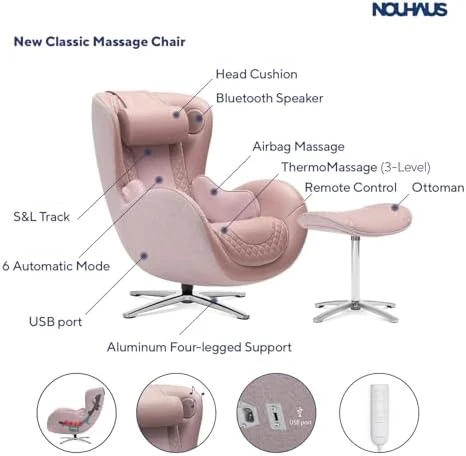 Massage Chair with Ottoman — Massage Chairs, Nouhaus