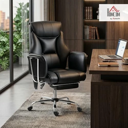 Massage Office Chair with 6-Point Vibration — Massage Chairs, HOMCOM