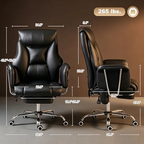 Massage Office Chair with 6-Point Vibration — Massage Chairs, HOMCOM
