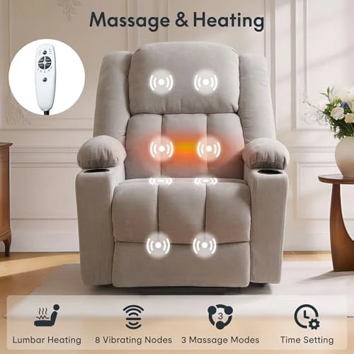 Power Lift Recliner Chair with Massage & Heat — Massage Chairs, FLEXISPOT